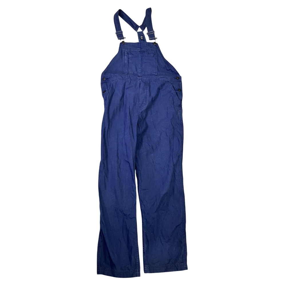 Vans Women's Navy Blue Denim Overalls
